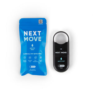 Next Move Arctic Mint probiotic breath spray bottle front view